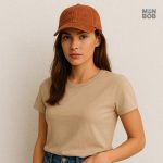 Casquette estivale camel pour un look décontracté et chic