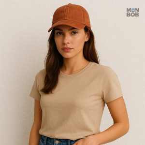 Casquette estivale camel pour un look décontracté et chic
