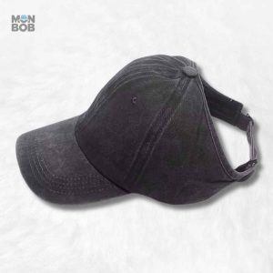 Casquette femme été noire élégante et tendance