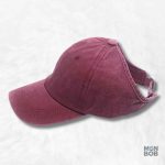 Casquette Femme Été Rouge en style décontracté
