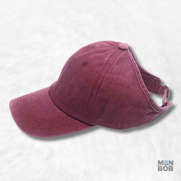 Casquette Femme Été Rouge en style décontracté