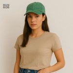 Casquette d'été verte pour femme, style décontracté