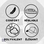 Accessoire mode : Casquette grande taille crème