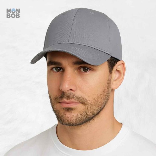 Casquette grise grande taille, idéale pour un look urbain