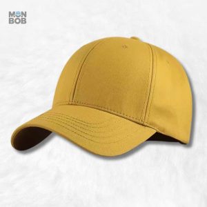 Casquette grande taille jaune pour un style décontracté