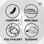 Accessoire mode : casquette noire grande taille pour toutes occasions