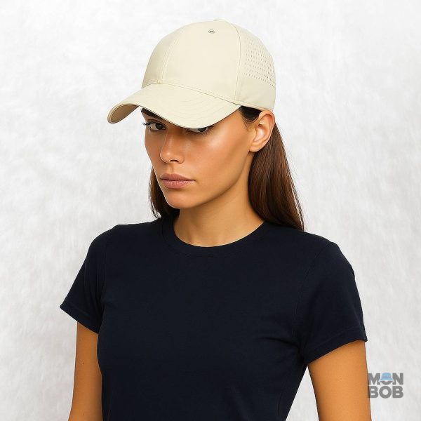 Casquette sport grande taille en couleur beige