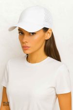 Casquette sportive grande taille de couleur blanche