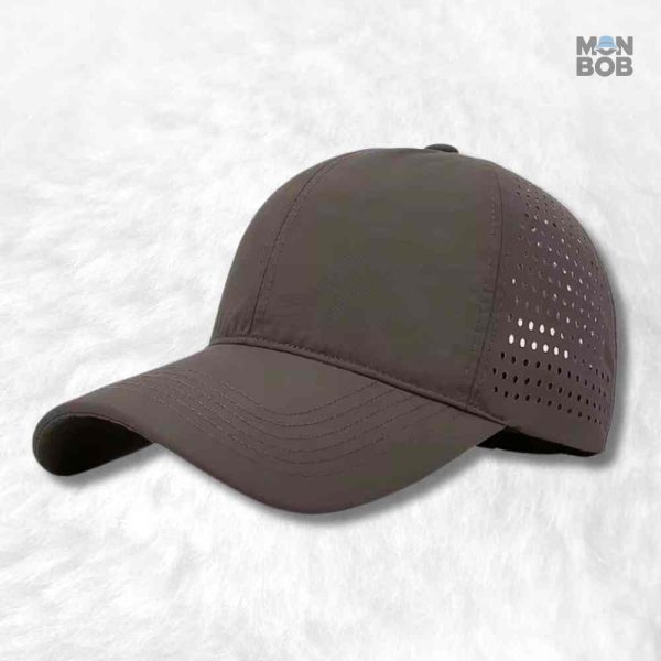 Casquette sportive grande taille marron pour un style décontracté