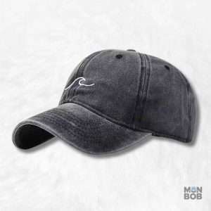 Casquette noire pour homme, idéale pour l'été