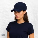 Casquette bleu nuit résistante à l'eau, idéale pour les intempéries