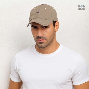 Casquette homme marron résistante à l'eau