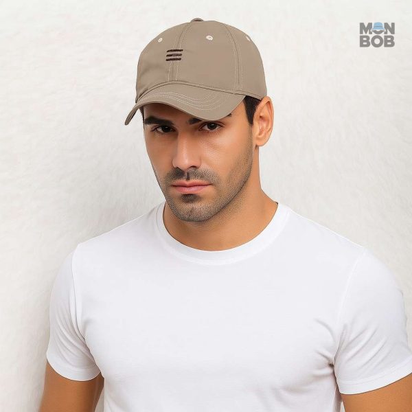 Casquette homme marron résistante à l'eau