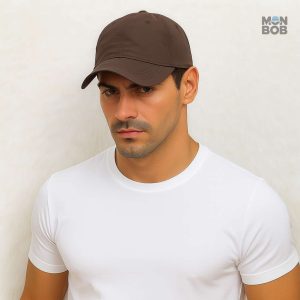 Casquette marron, idéale pour les intempéries, style décontracté