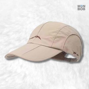 Casquette Running beige imperméable pour les activités de plein air