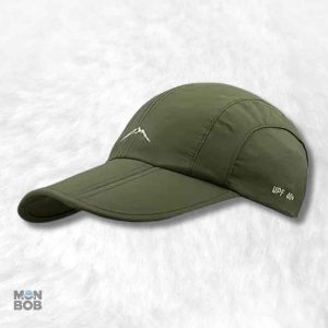 Casquette imperméable verte pour running