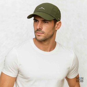 Casquette verte pour activités de plein air et running