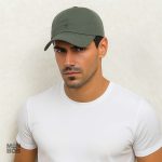 Casquette verte résistante à l'eau, idéale pour les activités en extérieur