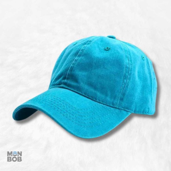 casquette-jean-bleu-turquoise-1 Casquette en jean bleu turquoise pour un look décontracté