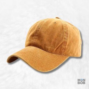 Casquette Jean Orange pour un style décontracté et tendance