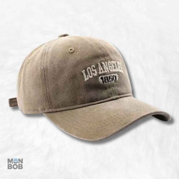 Casquette beige Los Angeles, style décontracté et tendance