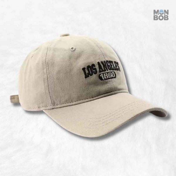casquette-los-angeles-creme-1 Casquette Los Angeles Crème, style décontracté et tendance