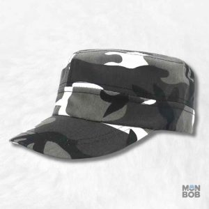 Casquette Militaire Vintage Gris