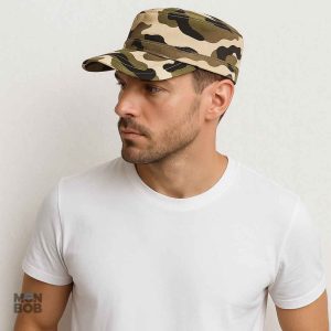 Casquette safari en tissu résistant, look vintage