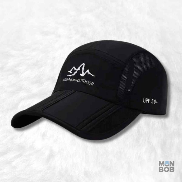 casquette-montagne-noir-1 Casquette Montagne noire pour randonnée en plein air