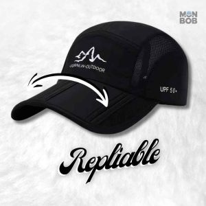 Casquette noire idéale pour la randonnée en montagne