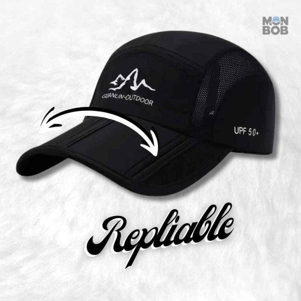 Casquette noire idéale pour la randonnée en montagne