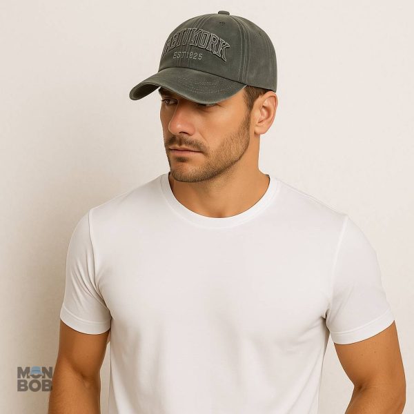 Casquette verte inspirée de New York pour toutes occasions