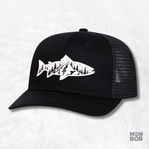 Casquette Pêche Carpe noire pour les passionnés de pêche