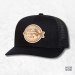 Casquette Pêche Trapper noire pour les passionnés de pêche