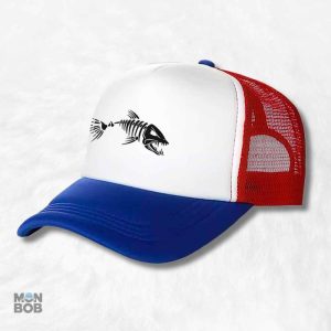 Casquette pêcheur bleu blanc rouge