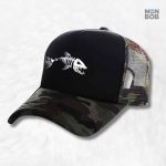 Casquette camouflage pêcheur avec motif poisson