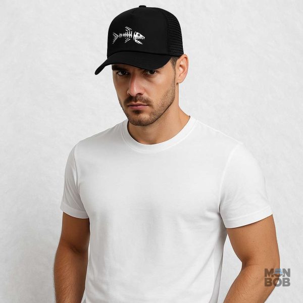Casquette noire pour les passionnés de pêche