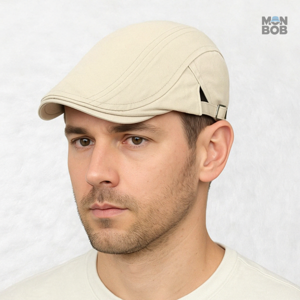 Casquette beige élégante, ajustable pour un confort optimal
