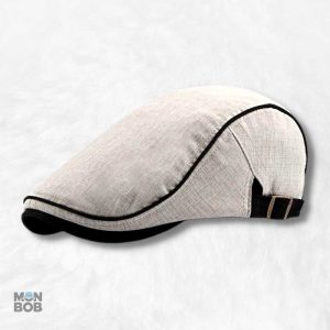 Casquette plate ajustable gris pour un style décontracté