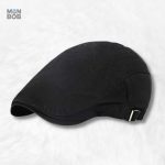 Casquette plate ajustable noire classique pour un style intemporel