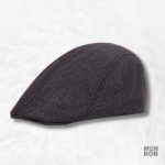 Casquette plate grise d'été élégante et stylée