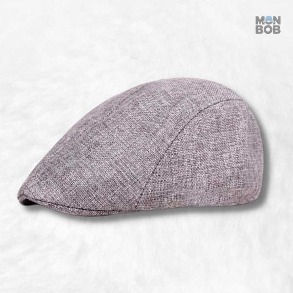 Casquette Plate Été Homme en gris pour un style décontracté