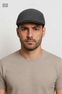 Casquette grise pour homme, style décontracté et chic