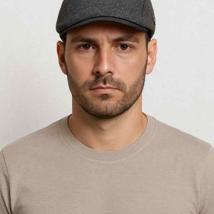 Casquette grise pour homme, style décontracté et chic