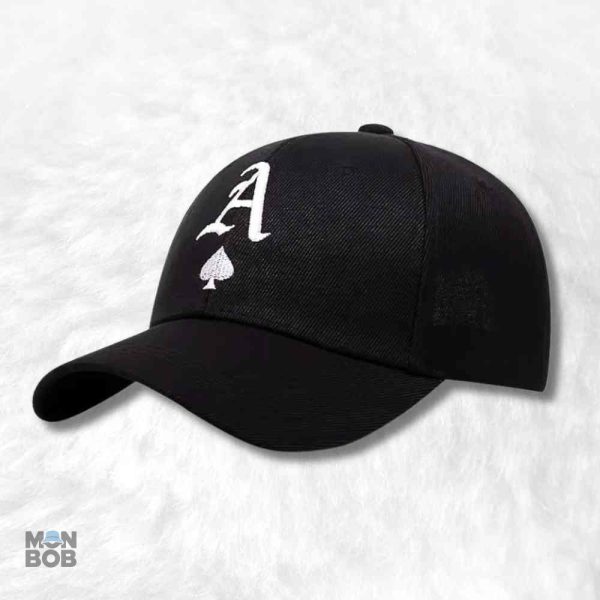 Casquette de poker AS avec logo stylisé