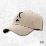Accessoire mode féminin : casquette au motif Poker King