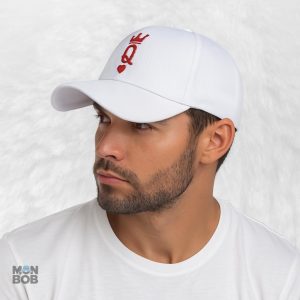 Casquette stylée avec motif Poker Queen, idéale pour les fans de jeux