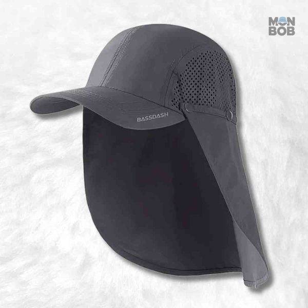 casquette-protege-nuque-gris-1 Casquette grise avec protège nuque intégré