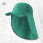 Casquette verte protège nuque pour une protection optimale