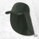 Casquette verte foncée avec protège nuque